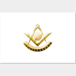 Freemasonry - Jewel of Past Master for Blue Lodge Posters and Art